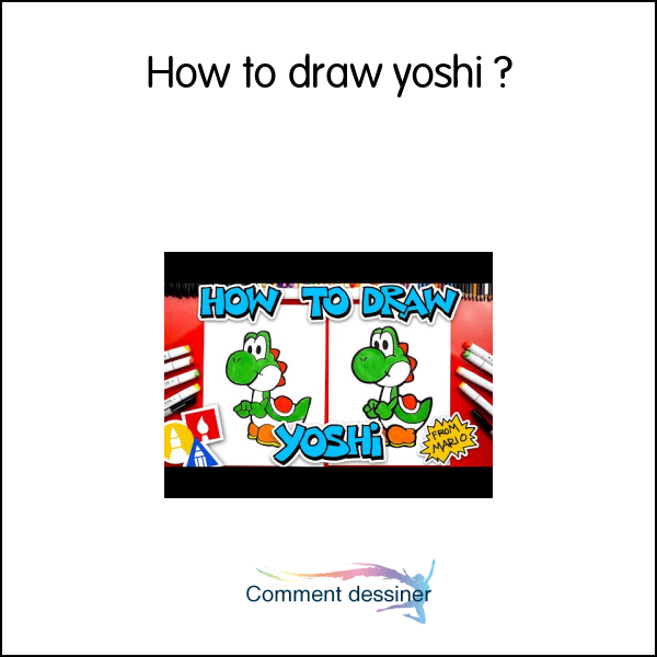 How to draw yoshi